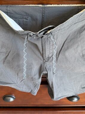 Patagonia Gray Casual Shorts with Khaki Waistband